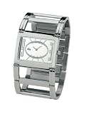 Cobra - CO118/1ACBL - Montre Femme - Quartz Analogique - Bracelet et Cadran Acier Blanc