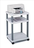 ~:~ SAFCO PRODUCTS ~:~ Wave Desk-Side Printer Stand, 17-1/4w x 17-1/2d x 29-7/8h, Charcoal Gray