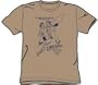 Superman & Lois Lane YOU AGAIN? Khaki Adult T-shirt, Large