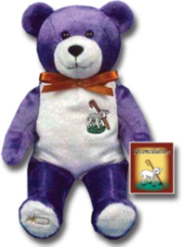 Great gift to celebrate the Sacrament of Reconciliation - First Penance Bear! Inside Hangtag: Jesus saith unto him, 