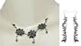 Jewelry Set Silver Amethyst Gemstone Necklace Earrings (gnklcs308)