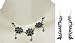 Jewelry Set Silver Amethyst Gemstone Necklace Earrings