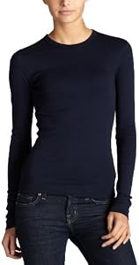 Three Dots Women's Longsleeve Crewneck Tee