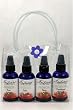 Essential Oil - Test Stress, Calm, Sleep Aid & Emotional Balance - Gift Pack Includes Full Size Bottle of Each Formula - Four 2 Ounce Bottles - Certified Organic - Made in USA