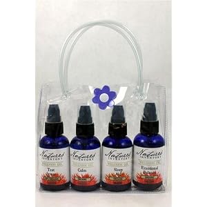 Essential Oil - Test Stress, Calm, Sleep Aid & Emotional Balance - Gift Pack Includes Full Size Bottle of Each Formula - Four 2 Ounce Bottles - Certified Organic - Made in USA