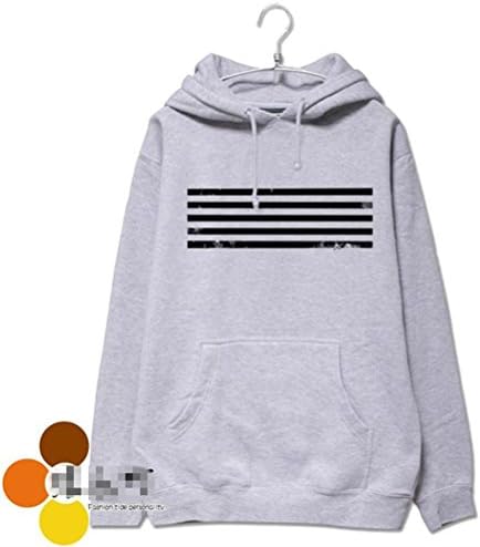 KPOP Merchandise Bigbang MADE Hoodie Big Bang GD Taeyang TOP Fleece Sweater Fan Support (Gray, M)