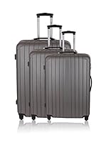 Travel One Set de 3 trolleys rígidos Barletta (Gris)