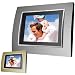 Photo : Coby DP-557 5.6-Inch Digital Photo Frame with MP3 Player (Silver Metal)