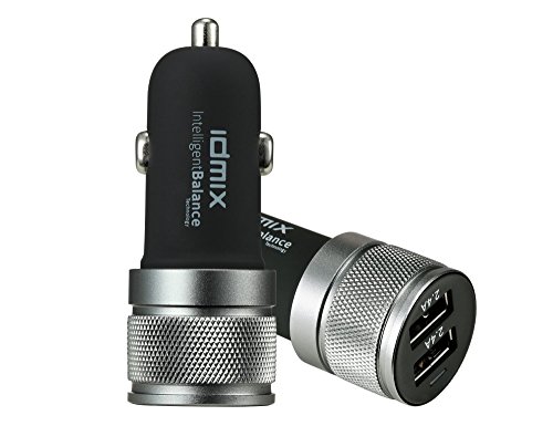Car Phone Charger, Idmix 4.8A/24W 2-Port USB Car Charger, iPhone Car Charger, Apple Car Charger - Portable Rapid Compatible to iPhone 6 Plus 6s 6 5S 5 5C 4S 4, iPad, Samsung Galaxy S6 Edge S6 and More