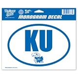 Kansas Jayhawks Official Euro Style Car Window Cling Decal