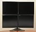 Ergotech Quad 4 x 4 LCD Stand for Four Monitors 100-D28-B22