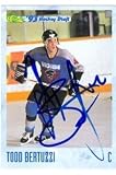 Todd Bertuzzi autographed Hockey Card (Minor League, Guelph Storm)