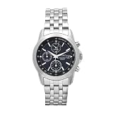 Seiko Men's SNDC07P1 Chronograph Dark Blue Dial Stainless Steel Watch