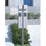 三協アルミ　機能ポール　マイリッシュ1P型、M1P型　2世帯用　プラン3　KPML　※表札はネームシールとなります（　照明はPD12型です） 　トラッドパイン