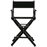 Casual Home Frame Canvas Director Chair, 24", Black
