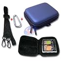 Blue Hydro-foam EVA Hard Shell Case Pouch for 3.5" Portable Car GPS Navigation Navigator - Garman Nuvi / TomTom / Magellen Maestro / Mio Moov / Navigon