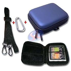 Blue Hydro-foam EVA Hard Shell Case Pouch for 3.5" Portable Car GPS Navigation Navigator - Garman Nuvi / TomTom / Magellen Maestro / Mio Moov / Navigon