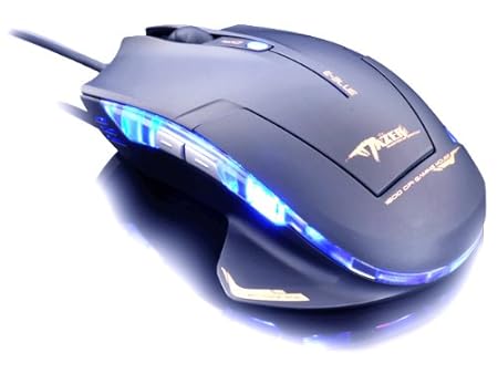 eBlue Cobra II 1600dpi Wired USB Gaming Optical Mouse for GW2 Razer Player EMS123, Black