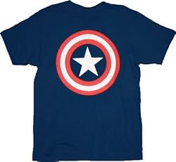 Captain America Star Logo Navy T-shirt Tee
