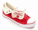 LEVI'S Boys HORSE High/Low Shoe Red Canvas