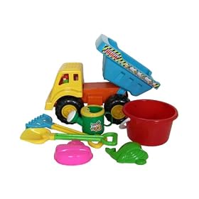 Construction Dump Truck Sand Toy Set (7 Pcs. Set)