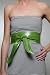 Julie K Bridget Obi Leather Belt in Kelly Green