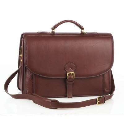 Double Compartment Briefcase Color: Black