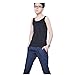 Woman's Super Flat Chest Built-in Elastic Band Binder Slim Fit Tank Tops XL (Lable XL=us M, 5) Black