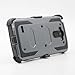 LG G Stylo Case, Telegaming Rugged Armor Hybrid Heavy Duty Case Cover + Belt Swivel Clip Holster + 2 Screen Protector For LG G Stylo LS770 Gray