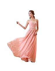 Cocktail Mermaid Round Neck Empire   Waistline Chiffon/Polyester  Pleated Sequined Evening Dress/Prom Dress/Party Dress/Wedding Dress  With Rhinestones