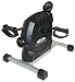 NEW! MagneTrainer-ER 'Top of the Range' Mini Exercise Bike with magnetic resistance a system generally only found in much larger expensive fitness cycles, magnets produce ultra-smooth, quiet and judder free resistance, recommended by therapists and fitness professionals. This home fitness bike can be used while seated on a sofa or comfortable chair, ideal for exercising while reading or watching TV. Use on a low setting to build strength in your muscles, excellent if recovering from illness or injury, ideal for improving joint mobility and blood circulation. Turn up the resistance for general fitness or as part of a weight loss program. 'Two-in-One' an exercise machine for the lower body including ankles, knees and legs and a cycle-rower to condition and tone the upper body including arms, shoulders, back, and chest area. MagneTrainer is bi-directional and can be used in forward or reverse targeting different muscle groups . A built-in monitor displays time elapsed and estimates your speed, distance and calories. If you find conventional cycle saddles uncomfortable MagneTrainer is the perfect solution, by being seated, comfortably in a semi-reclined position on a sofa or chair you will benefit from support for your lower back helping your posture whilst cycling. Use your bike anywhere at home or take it with you to the office, your fitness routine can become flexible fitting in around you and not the other way round. This home exercise bike has an extendable rear section giving stability whilst cycling and when retracted makes storage easy, it can be moved around with ease and can fit in a cupboard or under the bed when not in use. We sell direct to you, no middleman, this enables us to provide this superior home fitness bike and specialist accessories at a low price. As for other compact exercise bikes, if they don't mention magnetic resistance then they probably do not have it, other systems can be noisy.