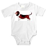 Onesie with basset, hound, dog