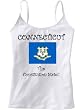 CONNECTICUT - THE CONSTITUTIONAL STATE - FLAG - State Series - White Women's / Girls Camisole (Girlie / Babydoll)