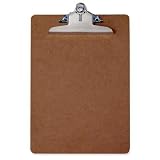Saunders Recycled Hardboard Clipboard with High Capacity Clip, Letter Size, 8.5 inch x 12 inch, 1 Clipboard (05612)