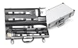 Stainless Steel 6-Piece Barbecue Tool Set With BBQ Aluminum Carrying Case