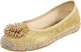 Nina Women's Valise-Ts Ballet Flat,Gold,9 M US