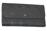 (ルイヴィトン)LOUIS VUITTON　M60258　モノグラムアンプラント　アンフィニ　濃紺　三つ折り長財布  並行輸入品 LOUIS VUITTON 三つ折り財布