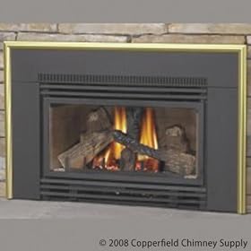 Copperfield 57294 GDI-30N Direct Vent Gas Fireplace Insert, Natural Gas, Minimum Fireplace Opening, 28 x 21.75 Inchh x 18 Inchd