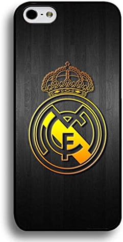 Iphone 6 6s 4.7 Inch Football Logo Phone Case Cover Real Madrid Print Plastic Hard Black Shell Bumper Vintage Design For Kids
