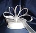 Organza Satin Edge Ribbon - 7/8" - 25 Yards (75 FT) - White