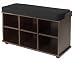 Winsome Townsend Bench with Black Cushion Seat