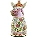 JIM SHORE HEARTWOOD CREEK FEBRUARY ANGEL WITH BIRTHSTONE AND FLOWER OF THE MONTH