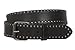 Genuine Vintage Retro Circle Studded Leather Belt - Interchangeable buckle