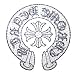 クロムハーツ CHROME HEARTS   フローラルクロス タトゥー 【メール便送料無料】【代引き不可】【日付指定不可】