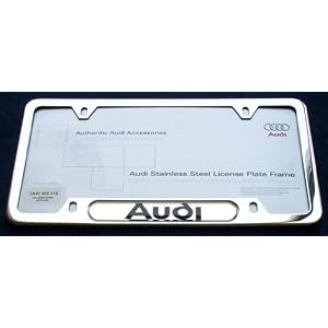 Genuine Audi Polished Chrome License Frames