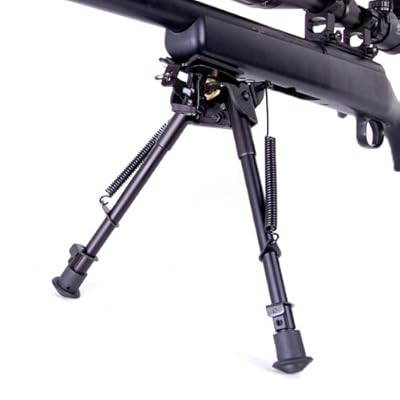 SHENKEL スイング式 ハリス タイプ バイポッド 9inch ミドルサイズ アダプタ付き --スナイパーの必須アイテム--首振り