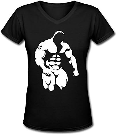 Muscle Store569 Womens V Neck Muscle Tees Normal Fit Magical Organic Cotton
