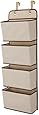 Delta Children 4 Pocket Hanging Wall Organizer, Beige