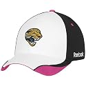 Reebok Jacksonville Jaguars White-Black Breast Cancer Awareness Player Sideline Flex Fit Hat
