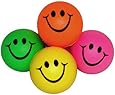 Mini Neon Smile Face Relaxable Balls (1 Dz) Assorted
colors